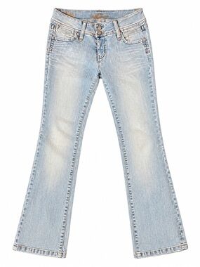 Y2K Vintage c'est toi premium denim wear jeans low rise light wash pants